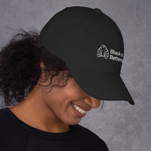 Load image into Gallery viewer, Black at Betterment Dad hat