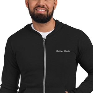 Better Dads Unisex zip hoodie